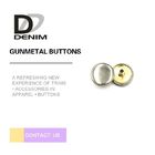 Decorative Gunmetal Shank Buttons Personalized Logo For Jeans Accessories
