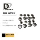 Anti Black Silver Clothing Snap Buttons , Bulk Replacement Snap Buttons Custom